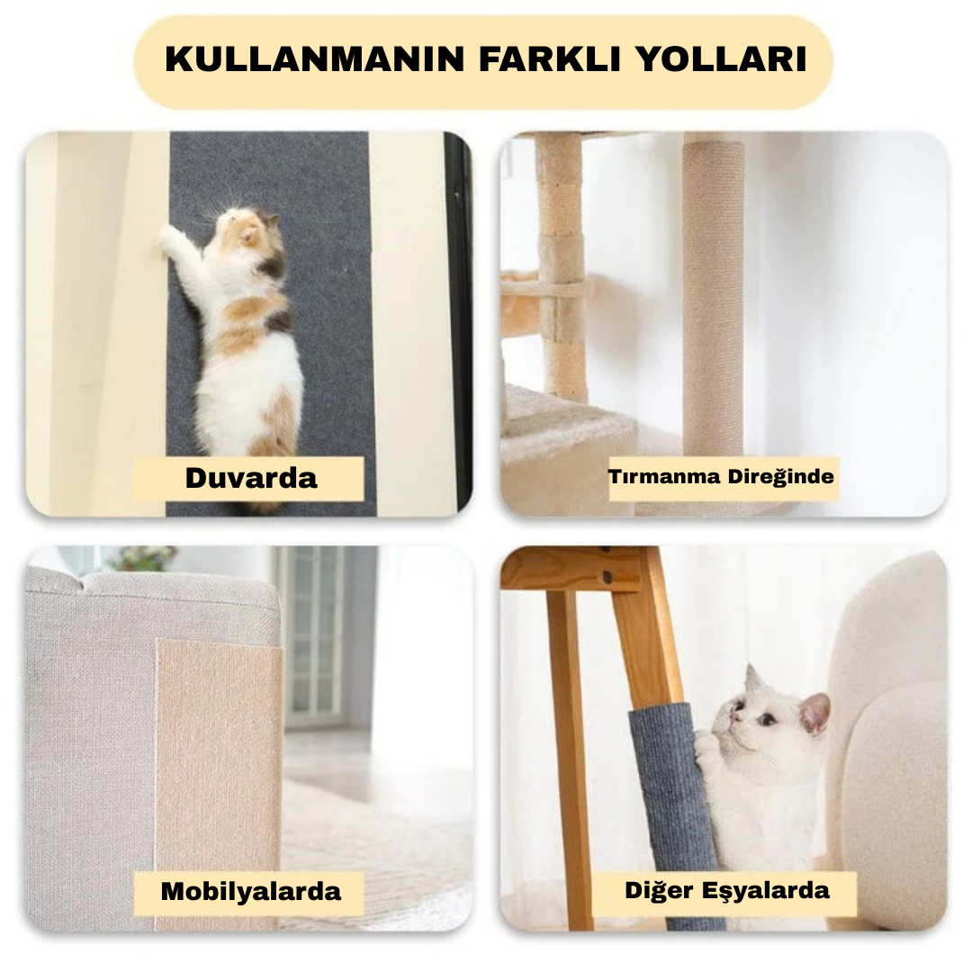 Çok Amaçlı Kedi Tırmalama Halısı