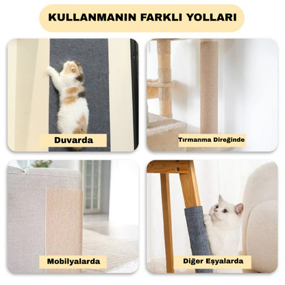 Çok Amaçlı Kedi Tırmalama Halısı